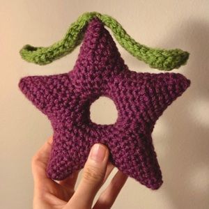 handmade crochet stardew valley star drop